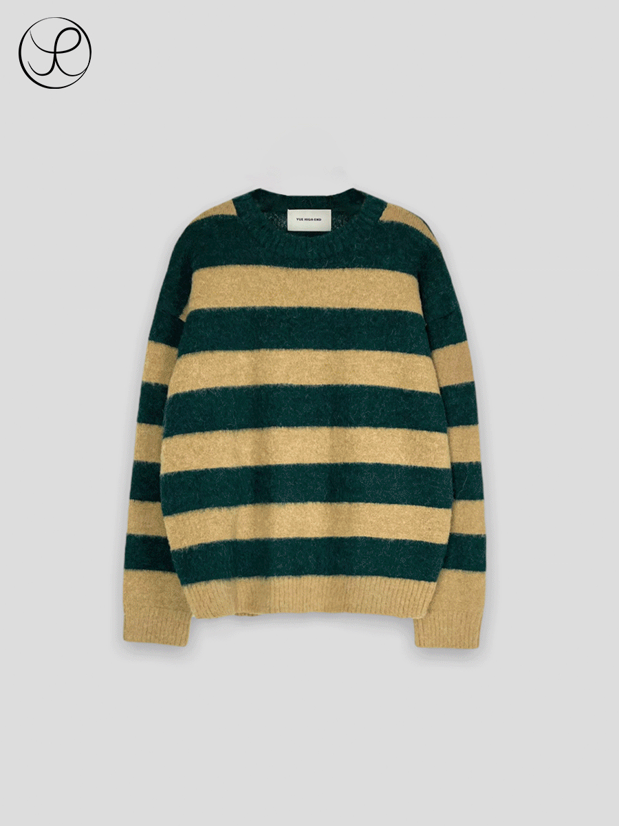 [Yue] Alpaca stripe Knit