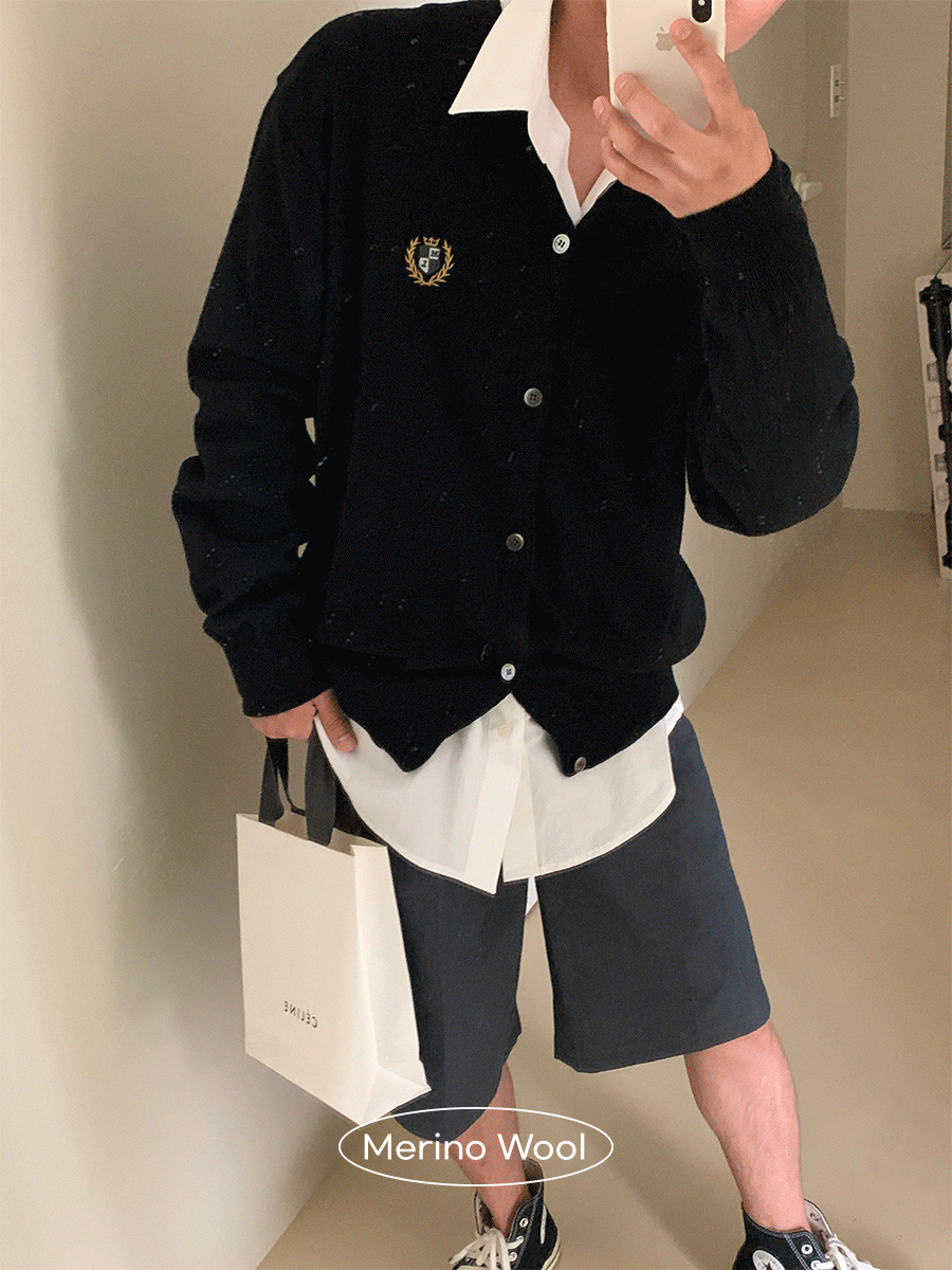 [Merino wool] Royal v-neck cardigan (9color)