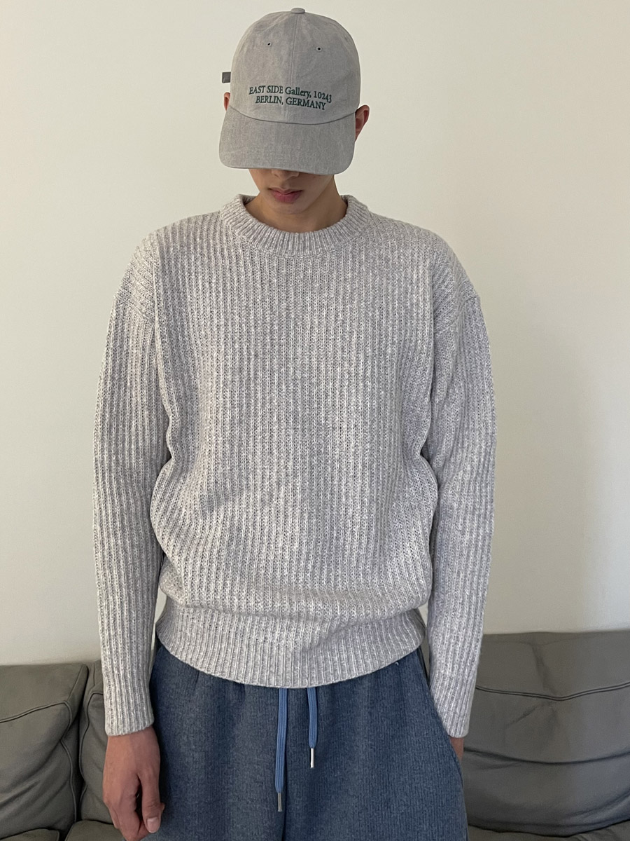 [Wool] Tate round knit (4color)