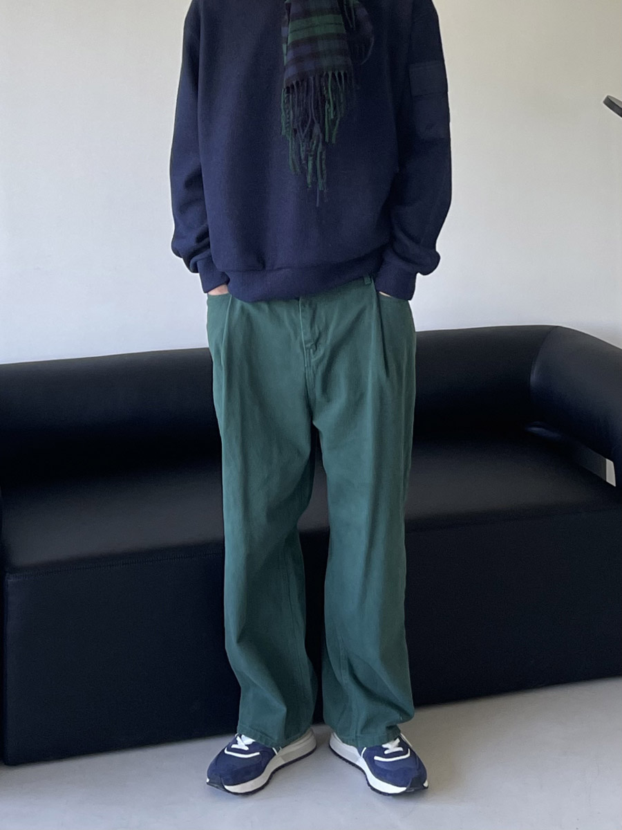 [유루이추천] Gust one tuck color denim pants (3color)