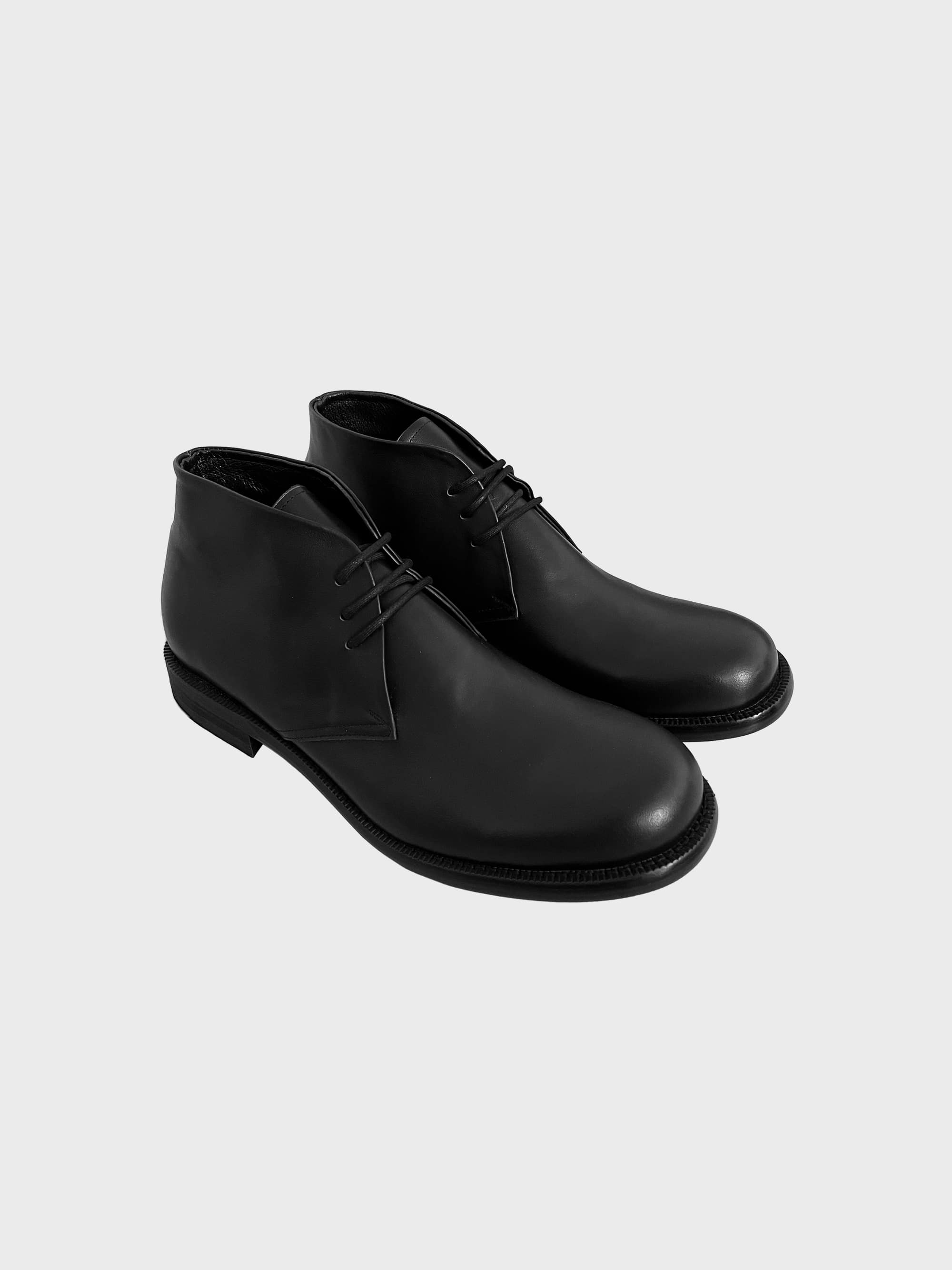 Pored cow leather derby shoes (1color)