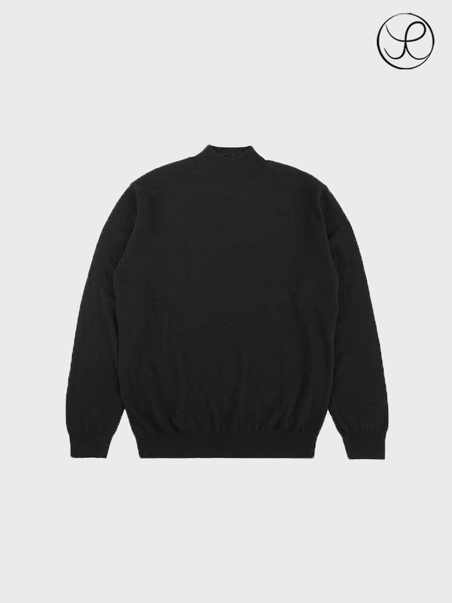 [Yue] Cashmere half neck knit
