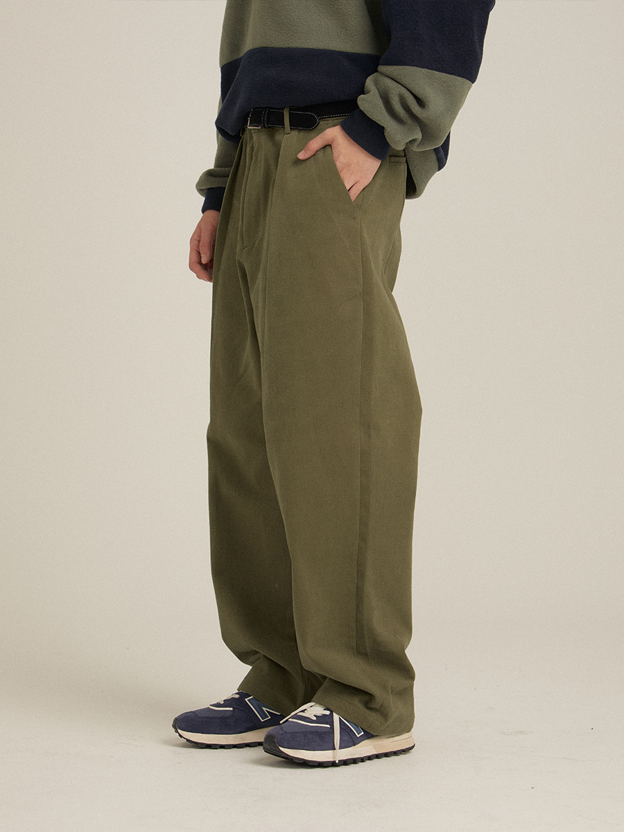 Tma one tuck wide pants (4color)