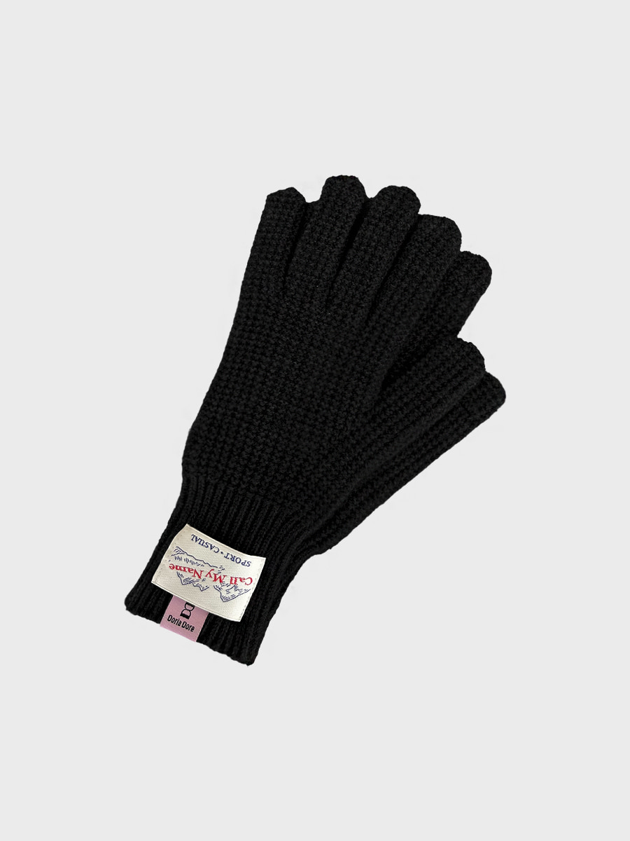 [WOOL] Colin label gloves (4color)