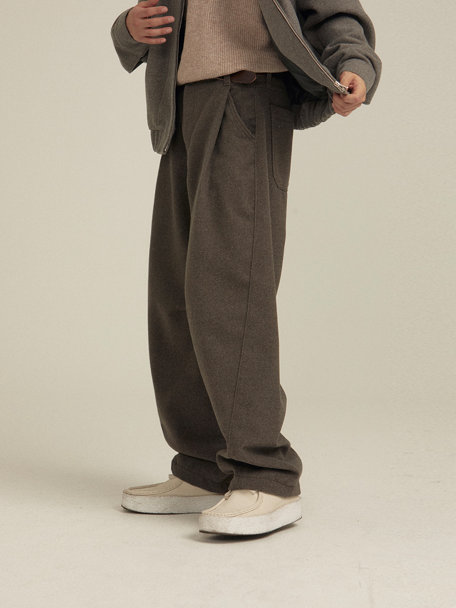 [Wool] Been curved pants (4color)