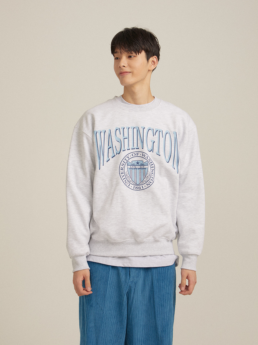 [NAPPING] Washington lettering sweatshirt (3color)