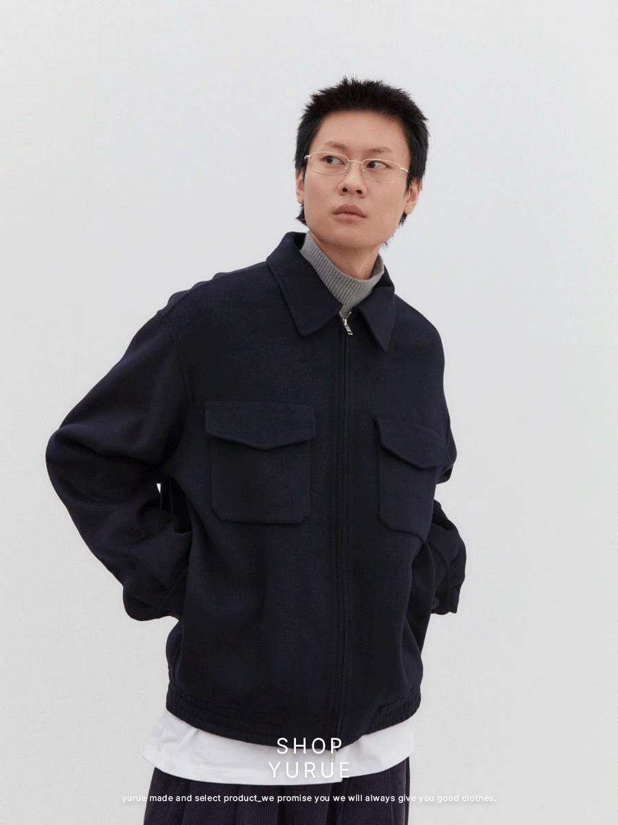 [Handmade/Wool] 울 카라 코트 자켓