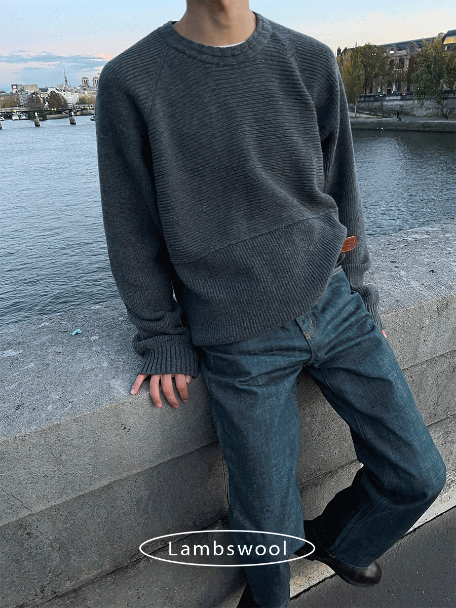 [Lambswool] Line over knit