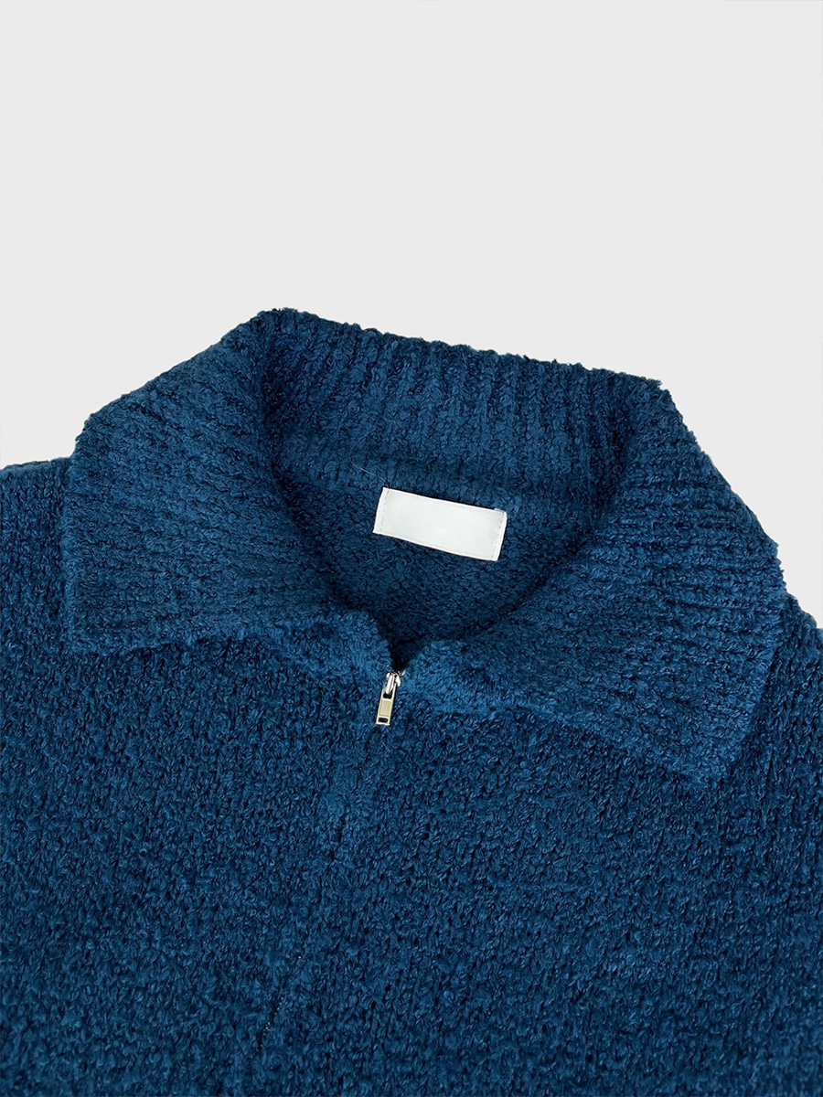 Wells half zip up collar knit (4color)
