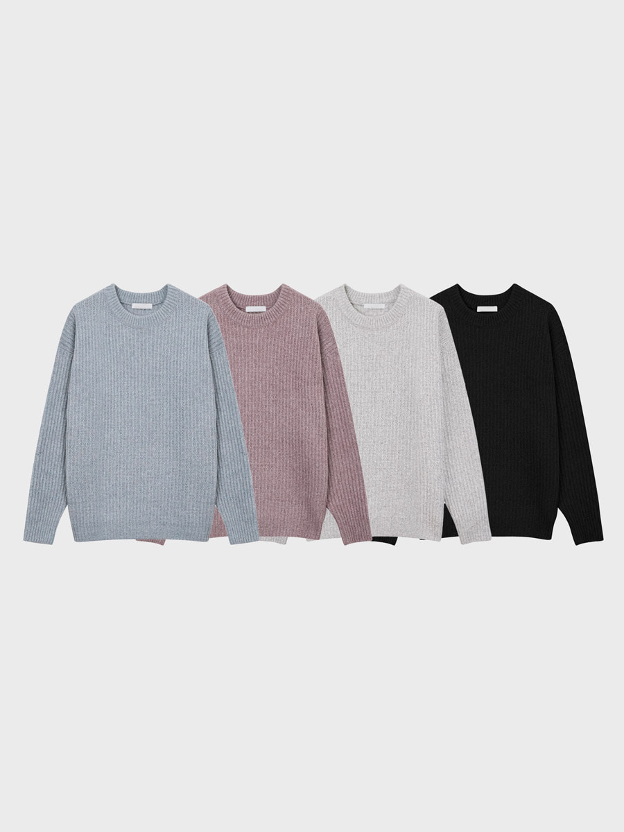 [Wool] Tate round knit (4color)