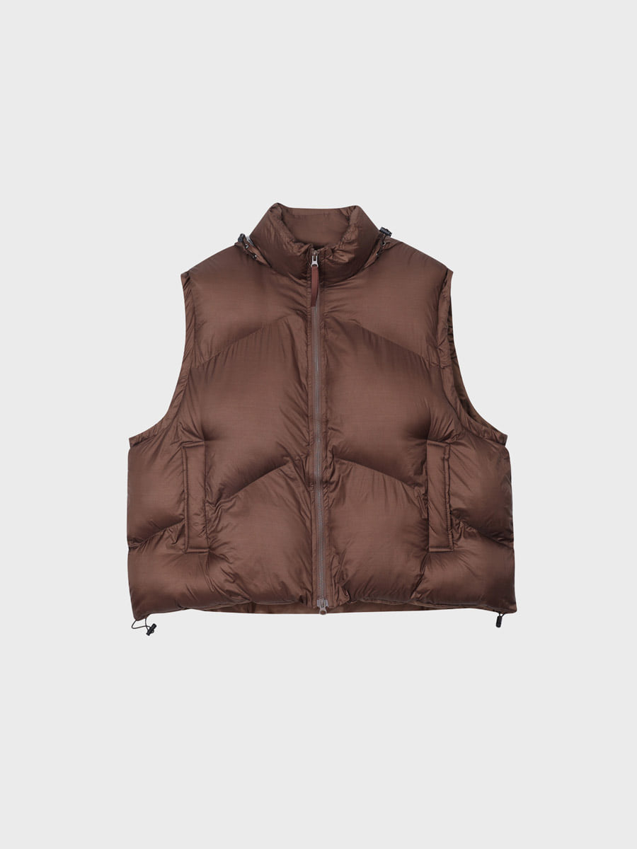Matei hidden hoody padded vest (5color)