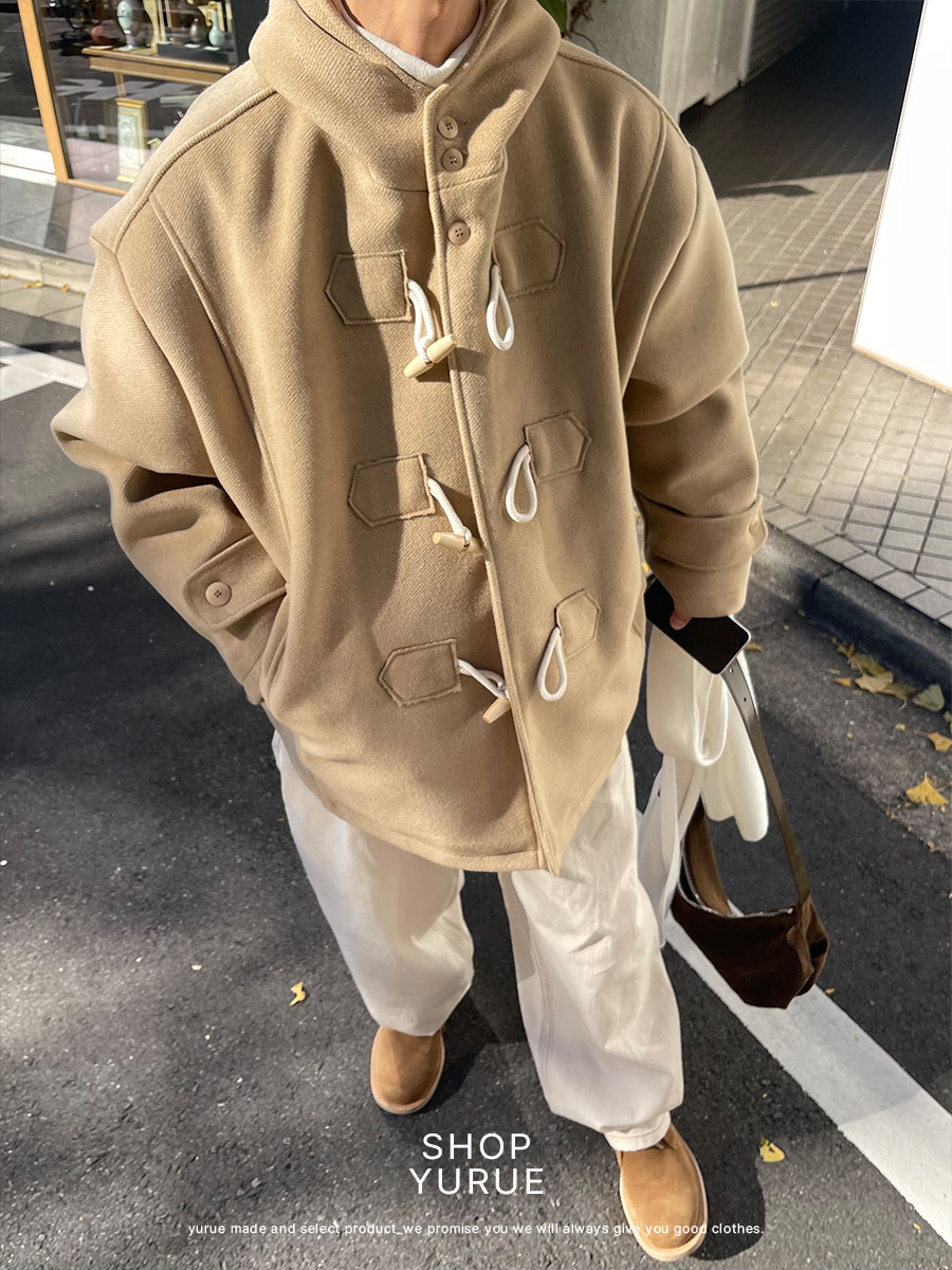Duffle half hooded coat (4color)