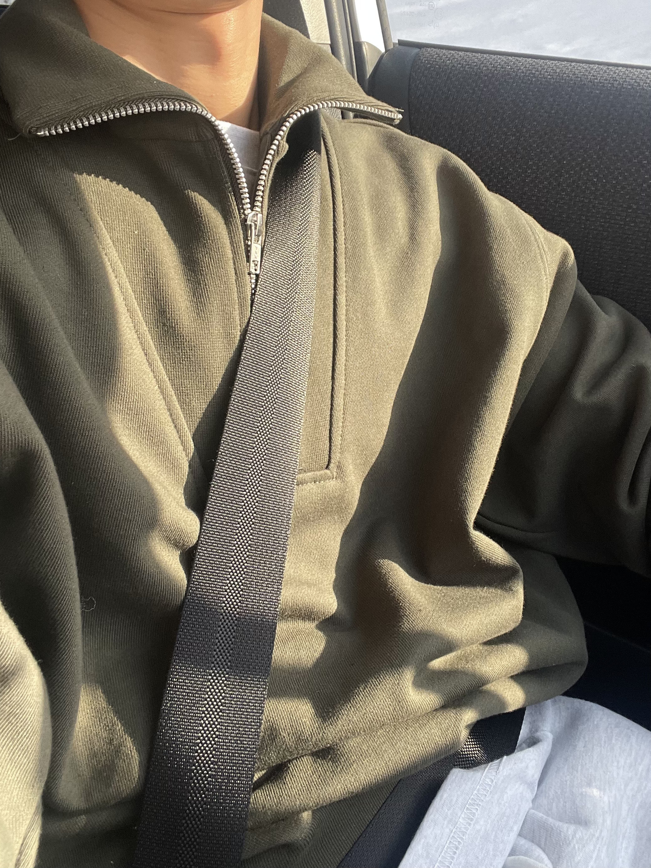 Hard cotton half zip up sweatshirt (6color)